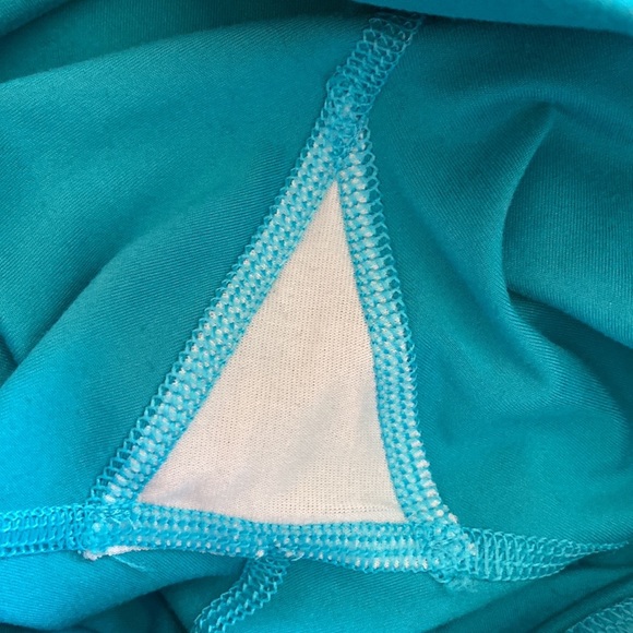 Fleo Teal Leggings - sz S - Picture 2 of 6